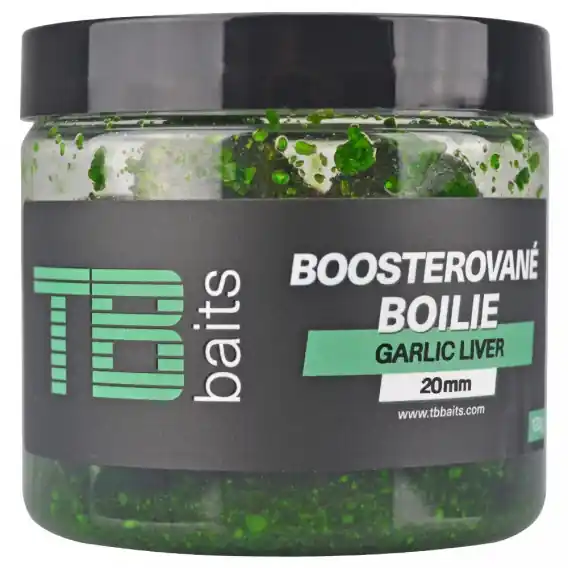 Top Prodej TB baits - Boosterované boilie GARLIC LIVER vel. 24mm 120g