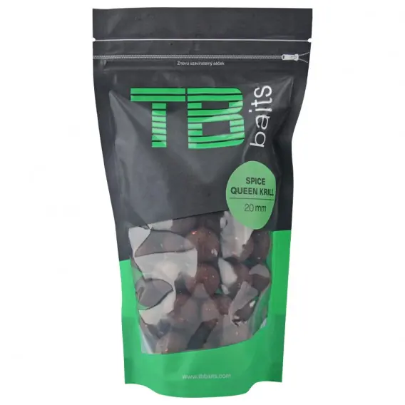 Rychlé Dodání TB Baits Boilie Spice Queen Krill - 250 gr 24mm