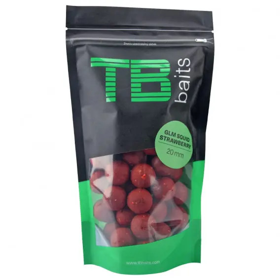 Oblíbený TB Baits Boilie Squid Strawberry - 250 gr 20 mm