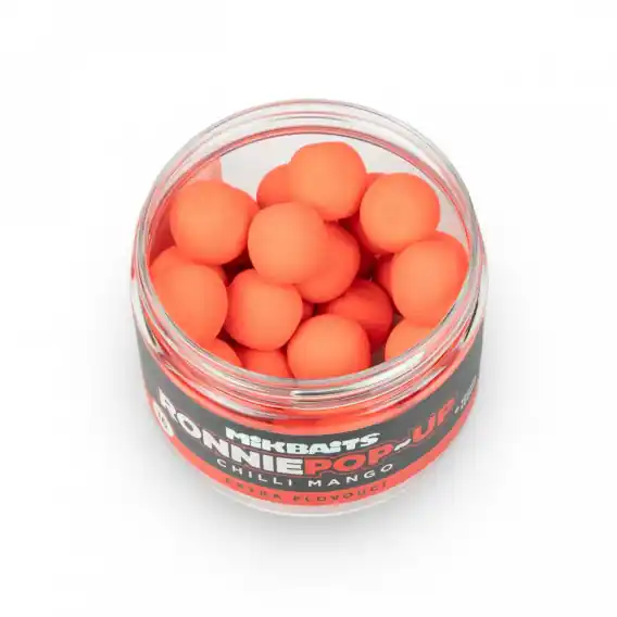 Autentický MIKBAITS - Plovoucí boilies RONNIE POP-UP 14mm/150ml CHILLI MANGO