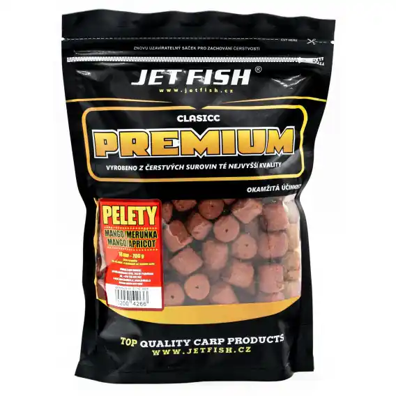 Dokud Zásoby Vydrží JetFish premium clasicc pelety 700g - 18 mm
MANGO/MERUŇKA