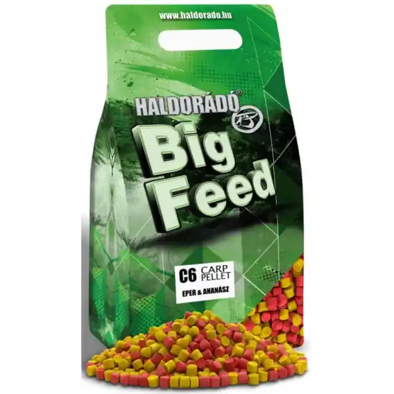 HALDORÁDÓ - Pelety BIG FEED C6 JAHODA A ANANAS 6mm 2kg Výprodej