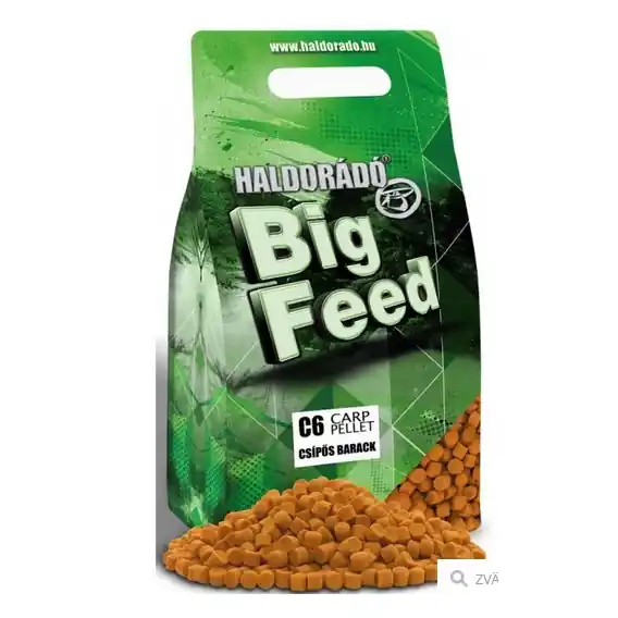 HALDORÁDÓ - Pelety BIG FEED C6 PIKANTNÍ BROSKEV 6mm 2kg Oblíbený