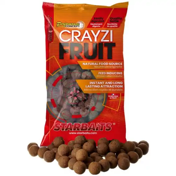 Cenová Bomba Starbaits - Boilies Crayzi Fruit 800g 24mm