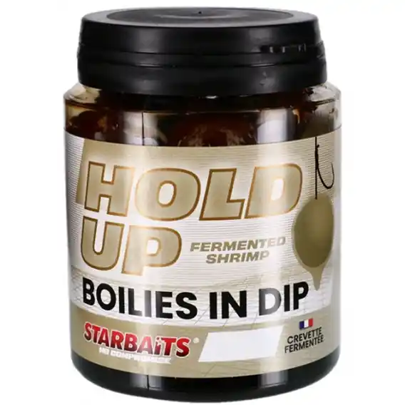 Koupit Online Starbaits Boilies in Dip Hold Up Fermented Shrimp 150g 20mm