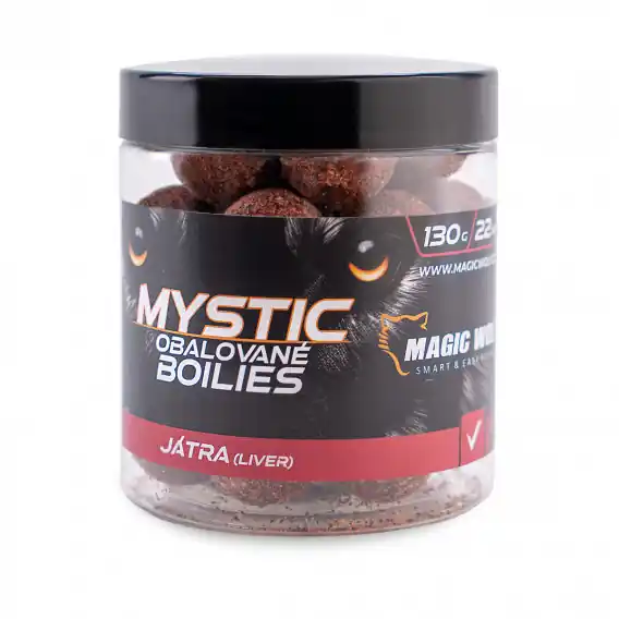 Výhodná Nabídka MAGIC WOLF MYSTIC Boilies OBALOVANÉ Játra 22mm/130g