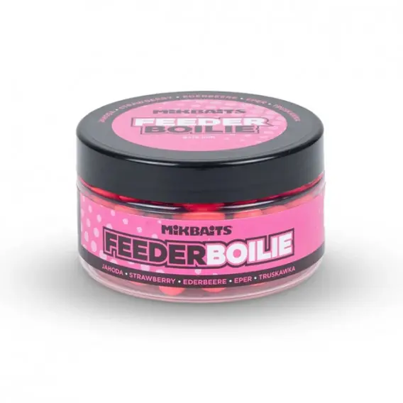 Mikbaits - Feeder boilie 8+12mm Jahoda 100ml Víkendová Akce