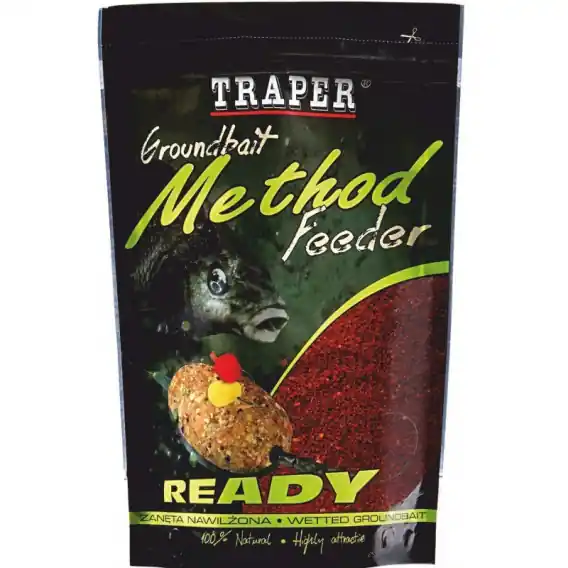 Traper GROUNDBAIT METHOD FEEDER READY Jahoda 750g Zlevněný