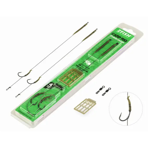 ZFISH Návazec Curve Shank Carp Rig vel.2/25lbs Top Prodej