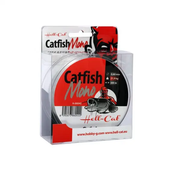 Nejlepší Cena Hell-Cat Vlasec Catfish Mono Clear 0.60mm/300m/21,9kg