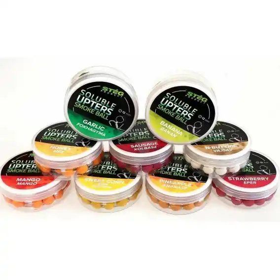 Stég Soluble Upters Smoke Ball PINEAPPLE 12mm 30g Sezónní Sleva