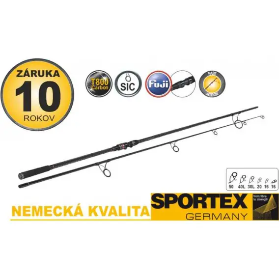 SPORTEX Kaprový prut Revolt Carp 3,96m / 3.75lb - 2díl Expresní Doručení