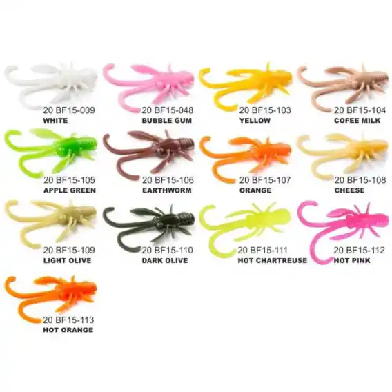 FISHUP Dipované umělé nástrahy BAFFI Fly 38mm / 10ks BUBBLE GUM Omezená Nabídka