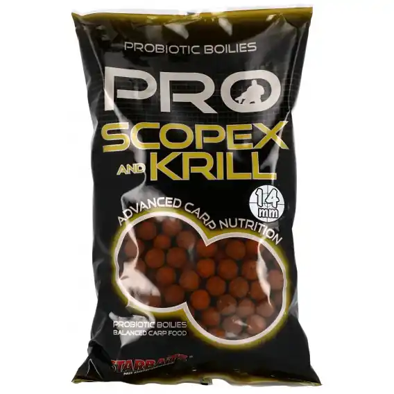 STARBAITS POTÁPIVÉ BOILIE SCOPEX & KRILL 14MM 1KG Kup Teď