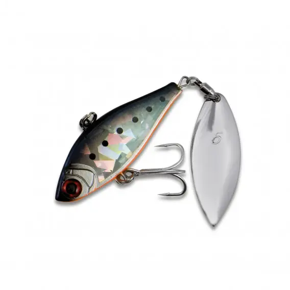 NOMURA - Třpytka METAL VIB 38g 6cm MULTICOLOR BLACK Vysoce Kvalitní