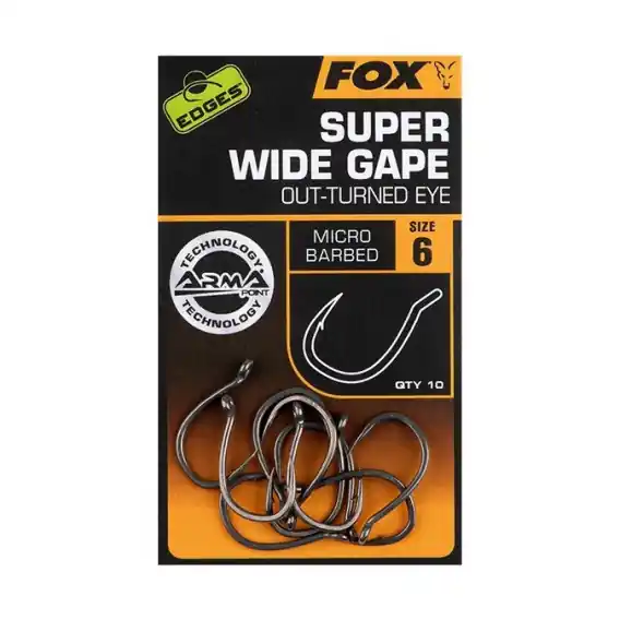Háčky Fox Super Wide Gape OUT-Inturned Eye - 10ks/ vel.2 Značkový