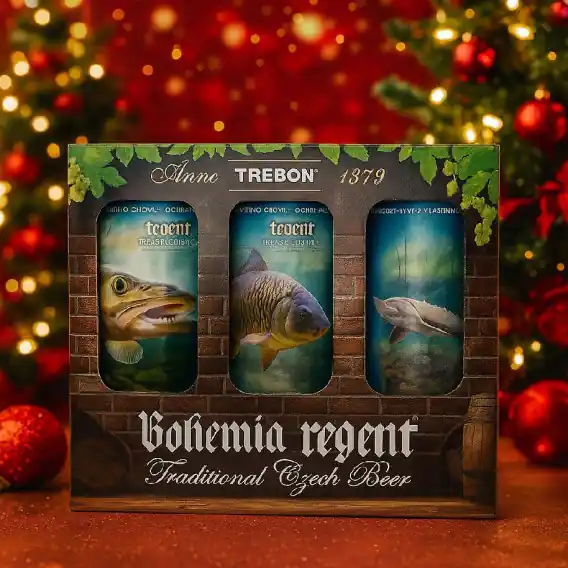 Dárkový set piva Regent 12 Ryby pack 6x plechovka 0,5l Rychlé Dodání