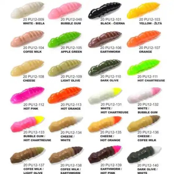FISHUP Dipované umělé nástrahy Pupa 30mm / 10ks WHITE/Hot Chartreuse Kup Teď