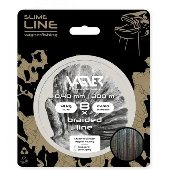 VAGNER Braided Line Camo Multicolor 0.50mm/52kg 300m Cenový Hit