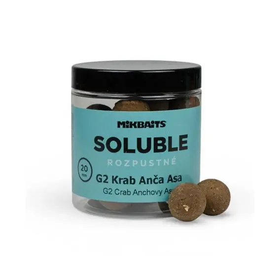 Mikbaits rozpustné boilie G2 Krab Anča Asa 250ml/20mm Jen Po Omezenou Doba