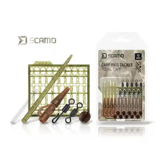 Set kaprařských montáží Delphin sCAMO Total CARP 10 setů Autentický