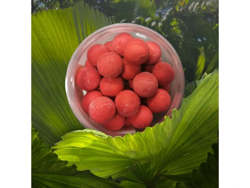 Boilies vyvážené Ďábelská jahoda 250 ml pr. 20mm Novinka