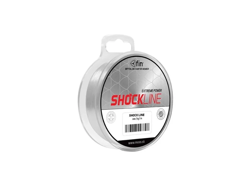 Delphin FIN SHOCK Line šokový vlasec návazcový 80m 0,40mm 22lbs Rychlé Dodání