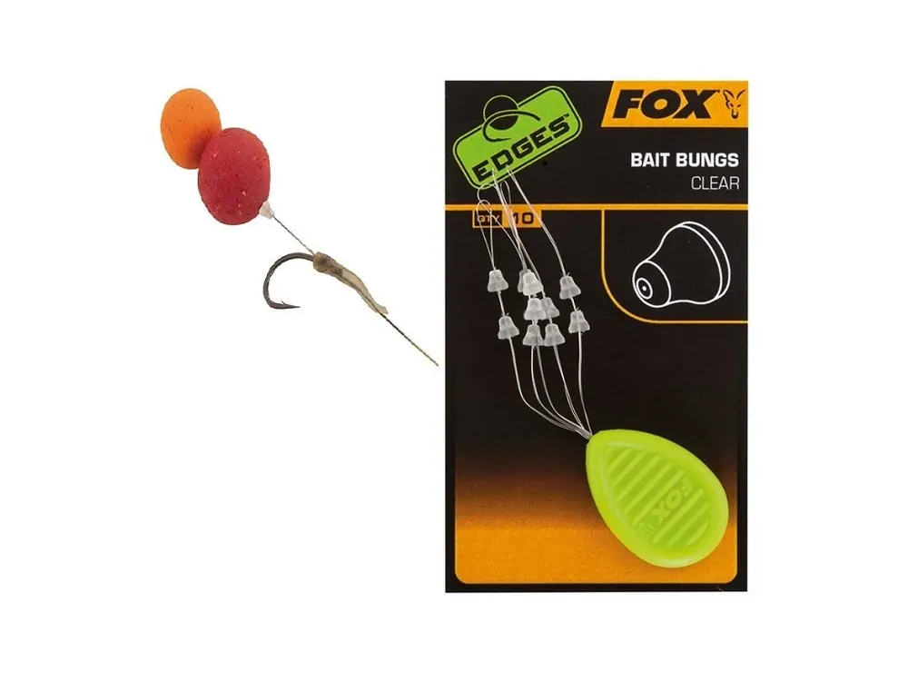 Fox Zarážky Edges Bait Bungs Clear 10 ks Koupit Online