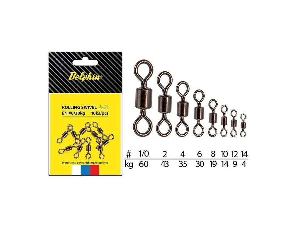 Delphin Rolling Swivel A-01 10ks BN/2 Nakupujte Hned