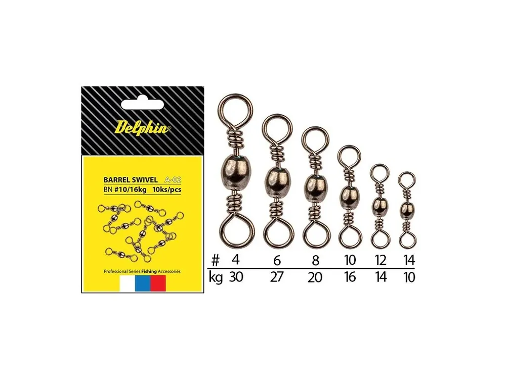 Delphin Barrel Swivel A-02/10ks - BN/10 Nejlepší Volba
