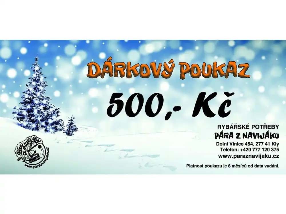 Vánoční poukaz 500 Kč Finální Výprodej