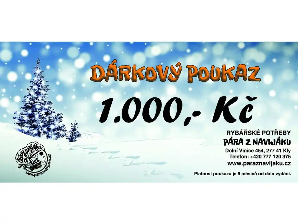 Vánoční poukaz 1.000 Kč Akční Nabídka