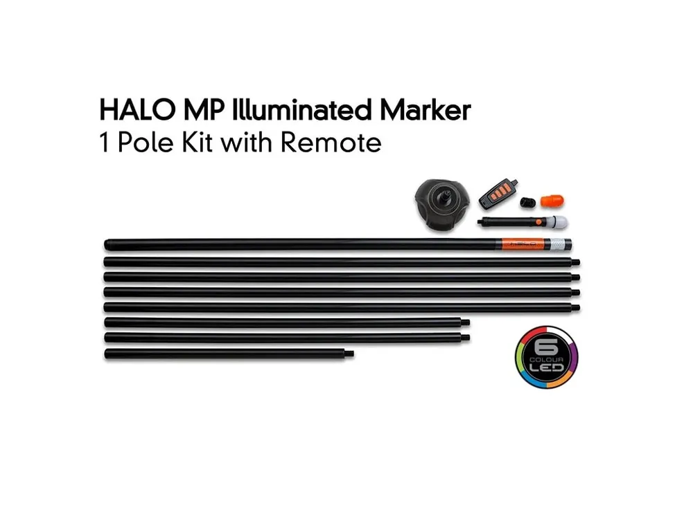 Fox Tyčová bójka Halo Illuminated Marker Pole Kit, set 1tyč 7m s ovladačem Poslední Šance