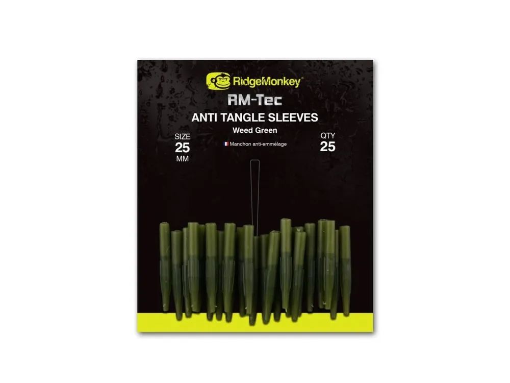 Koupit Online RidgeMonkey Převlek RM-Tec Anti Tangle Sleeves 25mm Zelený 25ks
