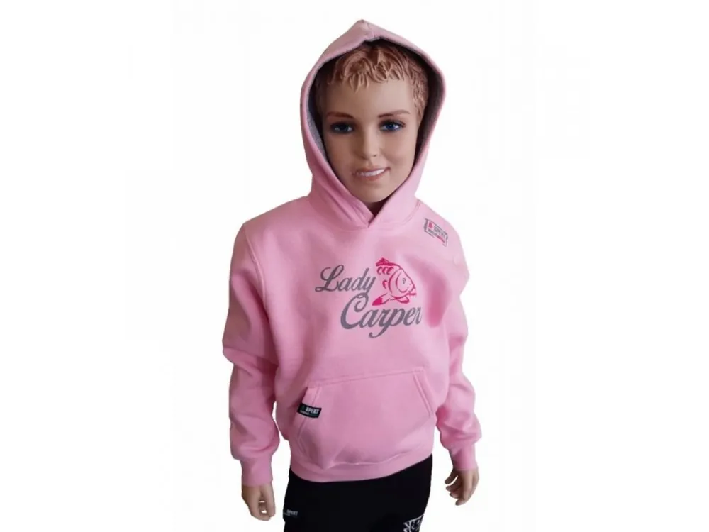 R-Spekt Dětská mikina s kapucí Lady Carper pink vel. 5/6 let Novinka