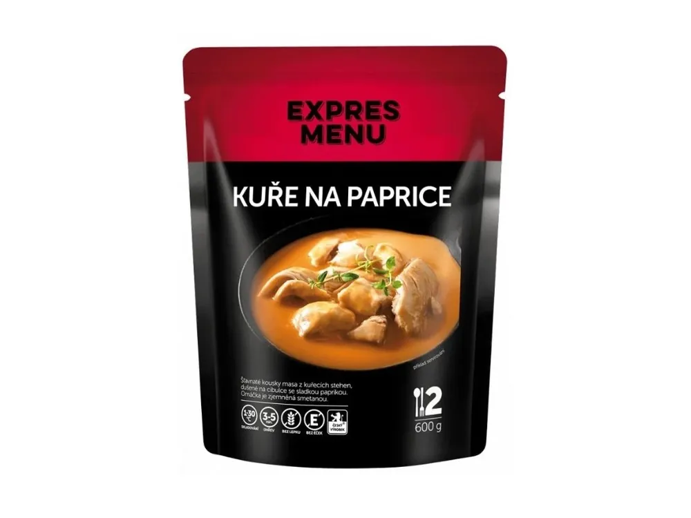 Expres Menu Kuře na paprice 2porce 600 g Dokud Zásoby Vydrží