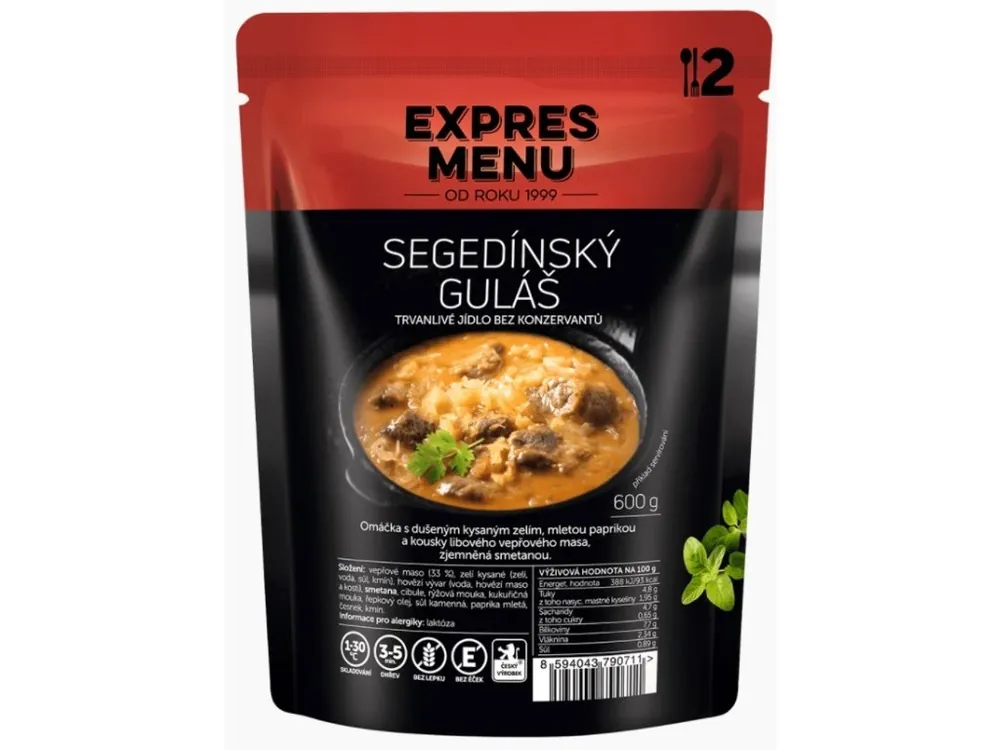 Akční Cena Expres Menu Segedínský guláš 2porce 600 g
