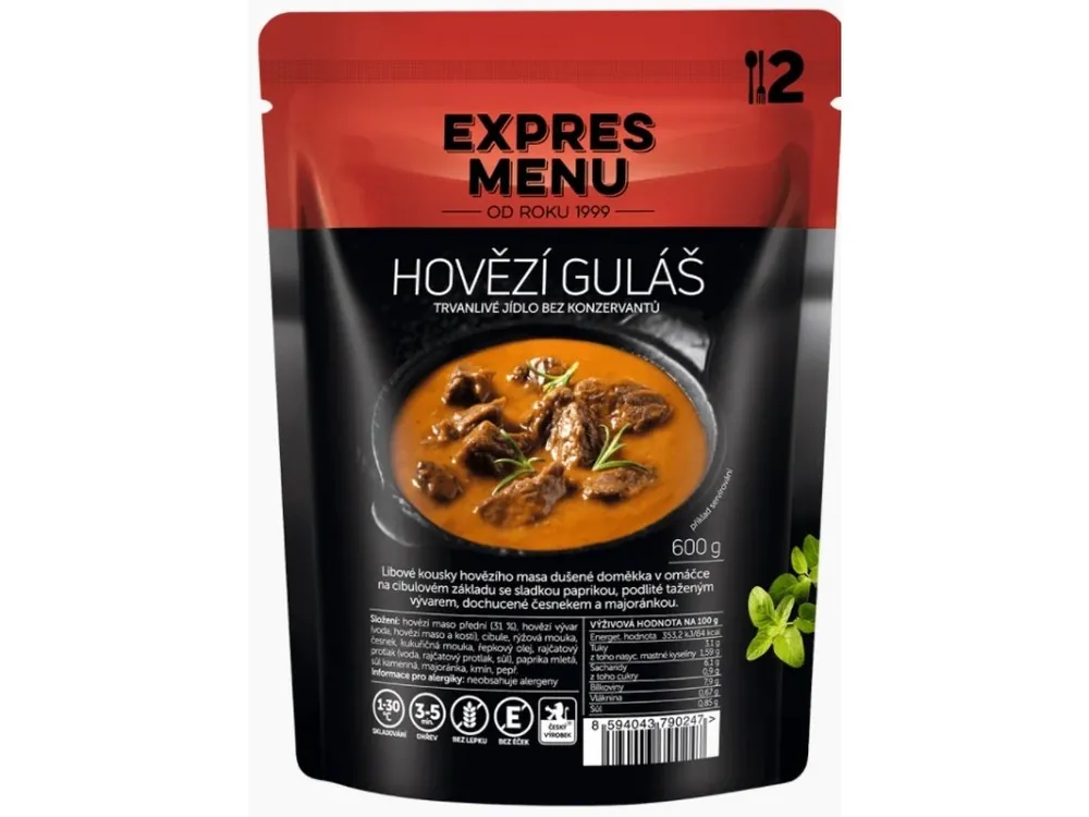 Expres Menu Hovězí guláš 2porce 600 g Originální