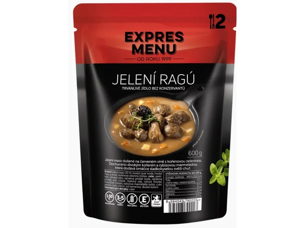 Aktuální Expres Menu Jelení ragú 2porce 600 g