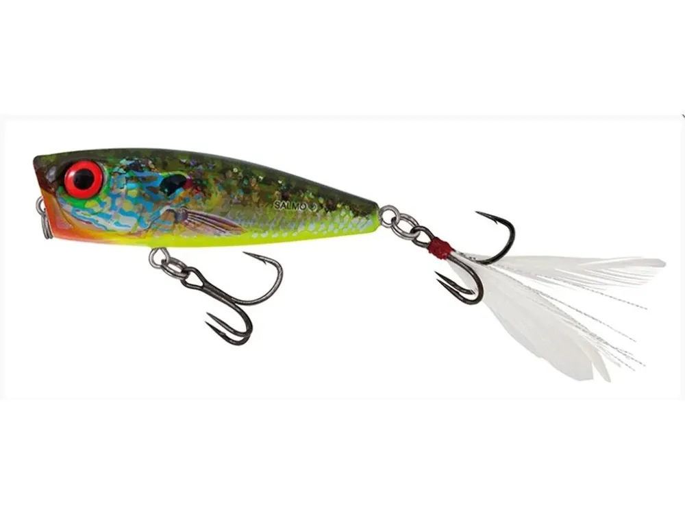 Salmo Wobler Rattlin‘ Pop Floating Red Hot Bluegill 7cm Zlevněný
