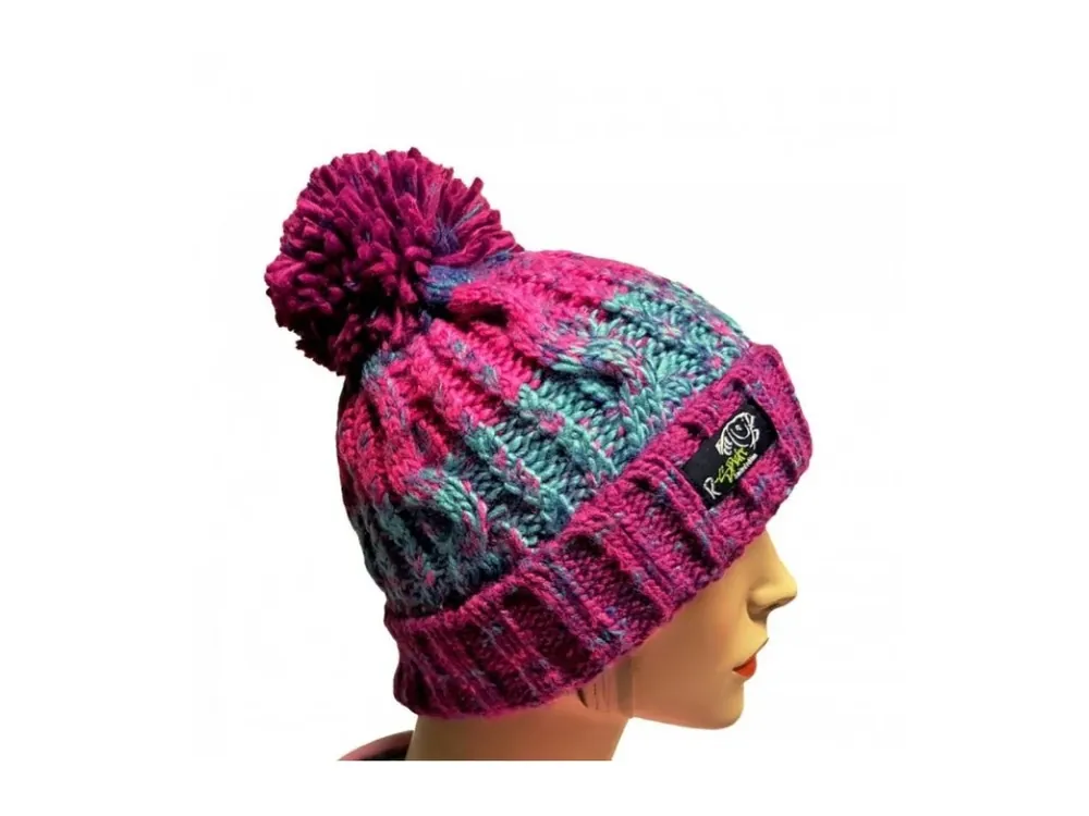 Akční Cena R-Spekt Kulich MAXI PomPom beanie modrovínový