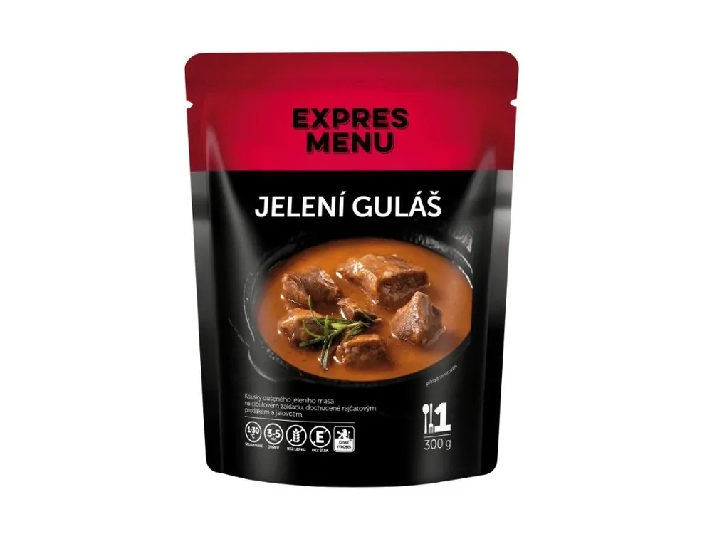 Expres Menu Jelení guláš 1porce 300 g Nízká Cena