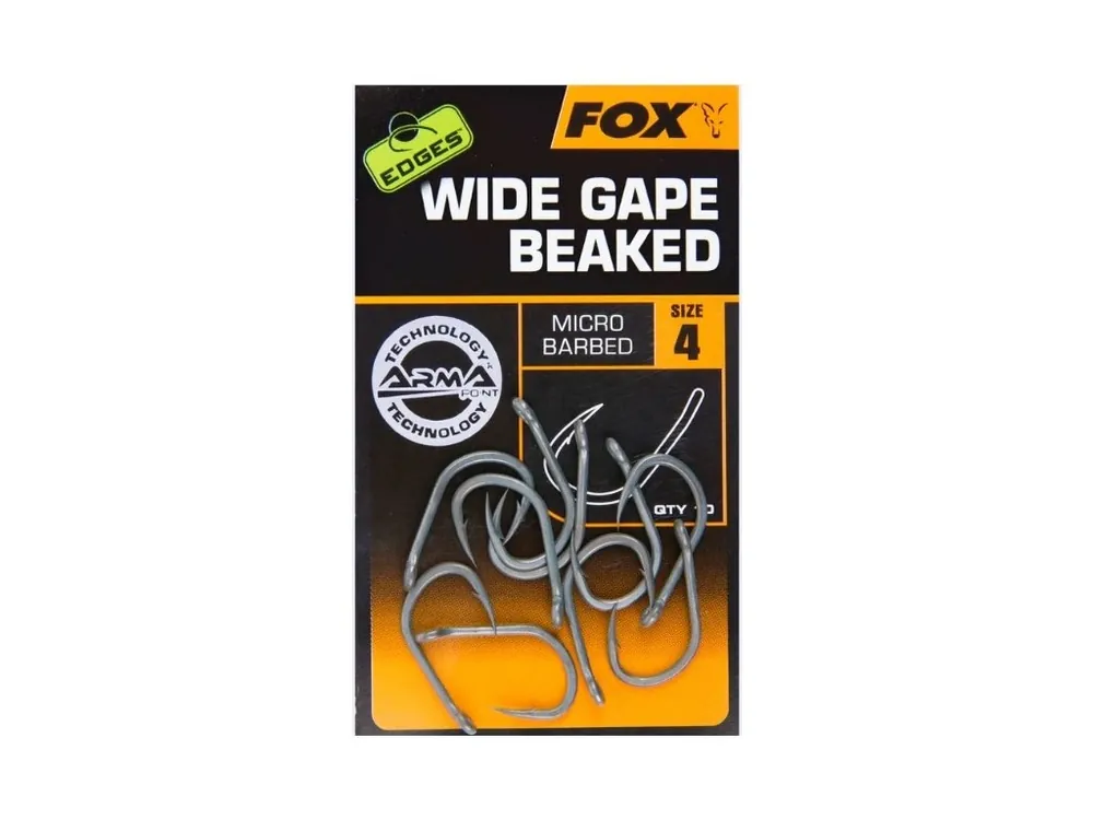Fox Háčky Edges Wide Gape Beaked vel. 4 Sezónní Sleva