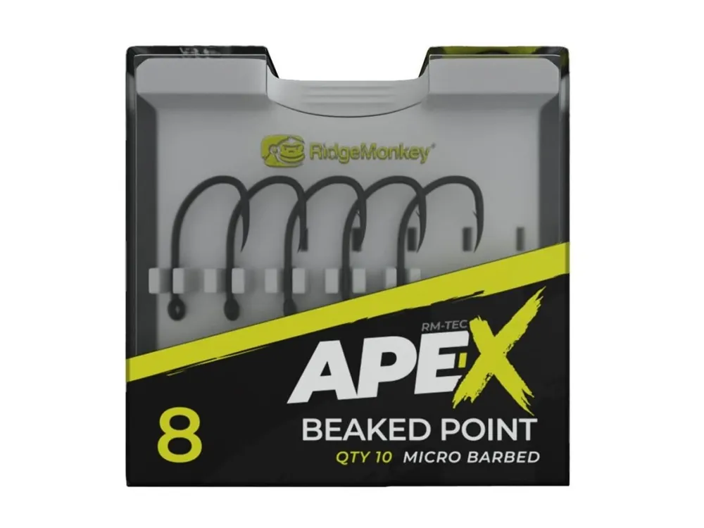 Hit Sezóny RidgeMonkey Háček Ape-X Beaked Point Barbed Velikost 4 10ks