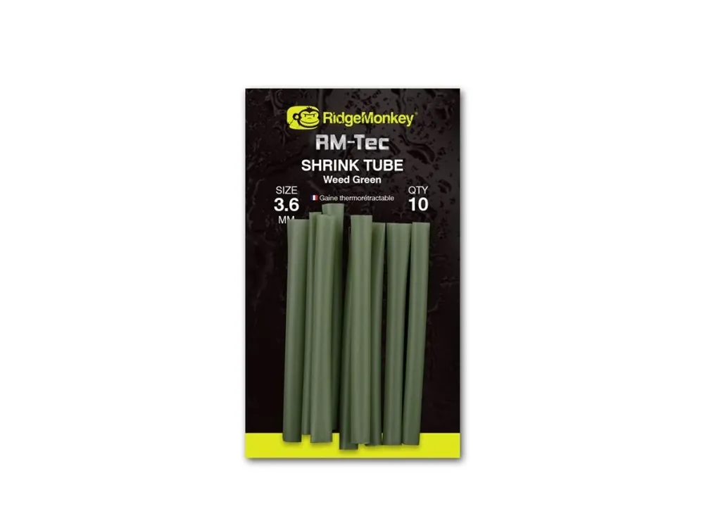 RidgeMonkey Smršťovací hadička RM-Tec Shrink Tube 3,6mm Organic Brown 10ks Aktuální