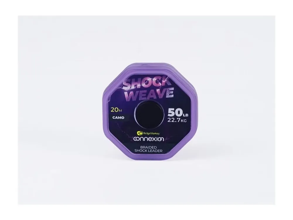 RidgeMonkey Šňůra Connexion Shock Weave Braided Shock Leader 50lb 20m Cenová Bomba