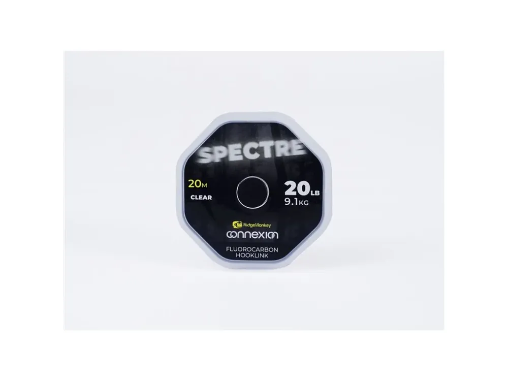 Časově Omezené RidgeMonkey Fluorocarbon Connexion Spectre Fluorocarbon Hooklink 20lb 20m