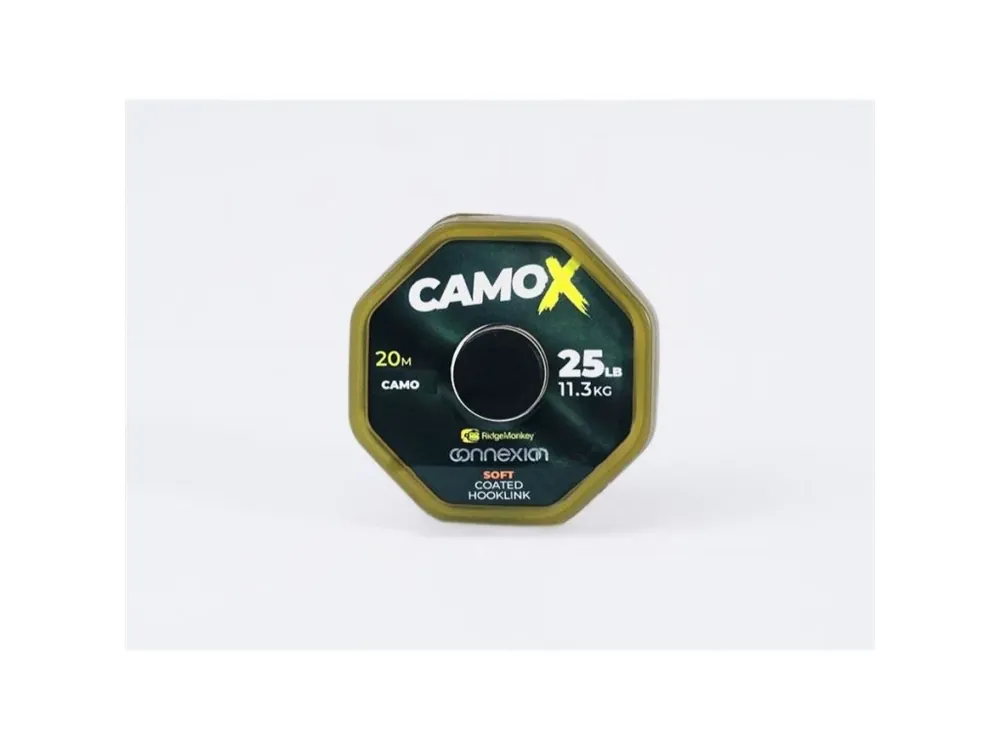 RidgeMonkey Šňůrka Connexion CamoX Soft Coated Hooklink 20 m 25lb Kup Teď