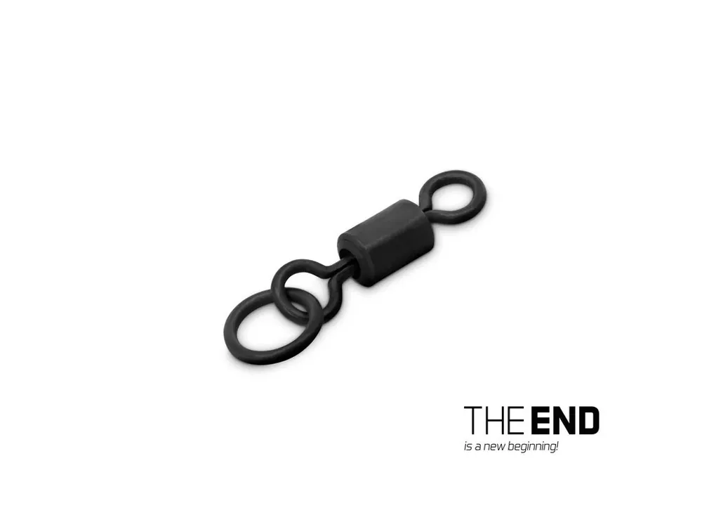 Značkový Delphin Kaprařský obratlík s kroužkem THE END Ring Swivel / 10ks 4