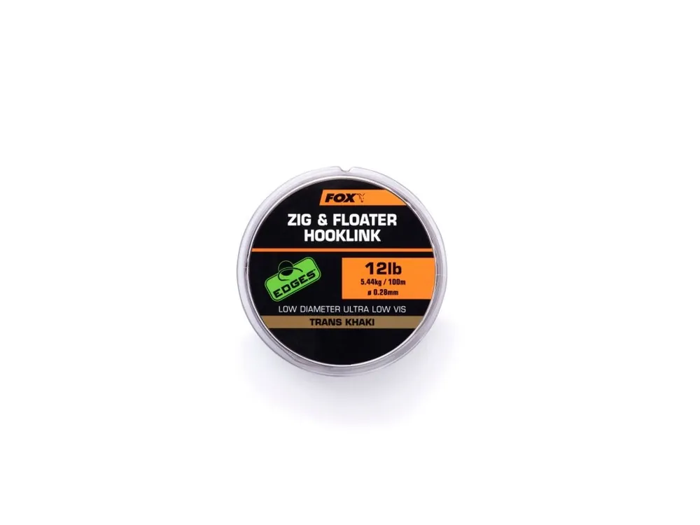 Objednat Nyní Fox Plovoucí vlasec Zig & Floater Hooklink Trans Khaki 100m 0,30mm
